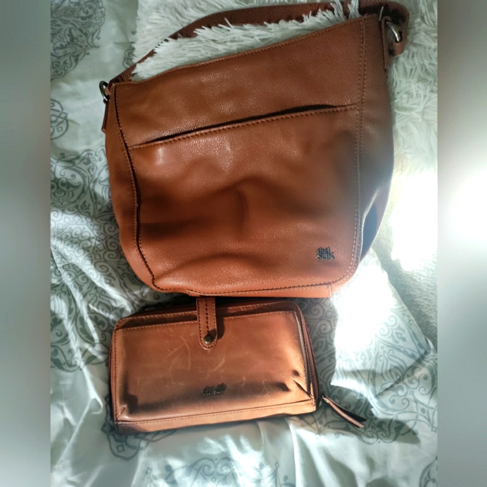 The Sak bag and phone wallet